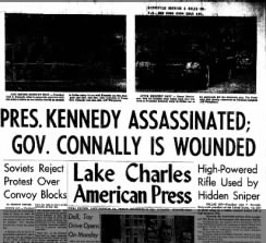 Kennedy Assasination Headline